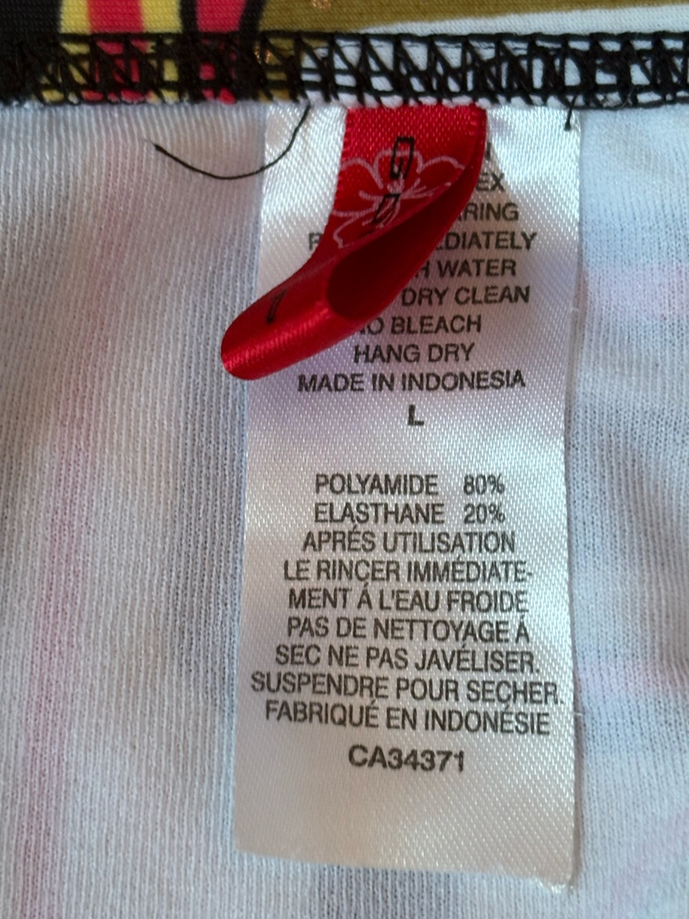 Gossip White Swimwear Tag with Red Ribbon Accent - Picture 8 of 12